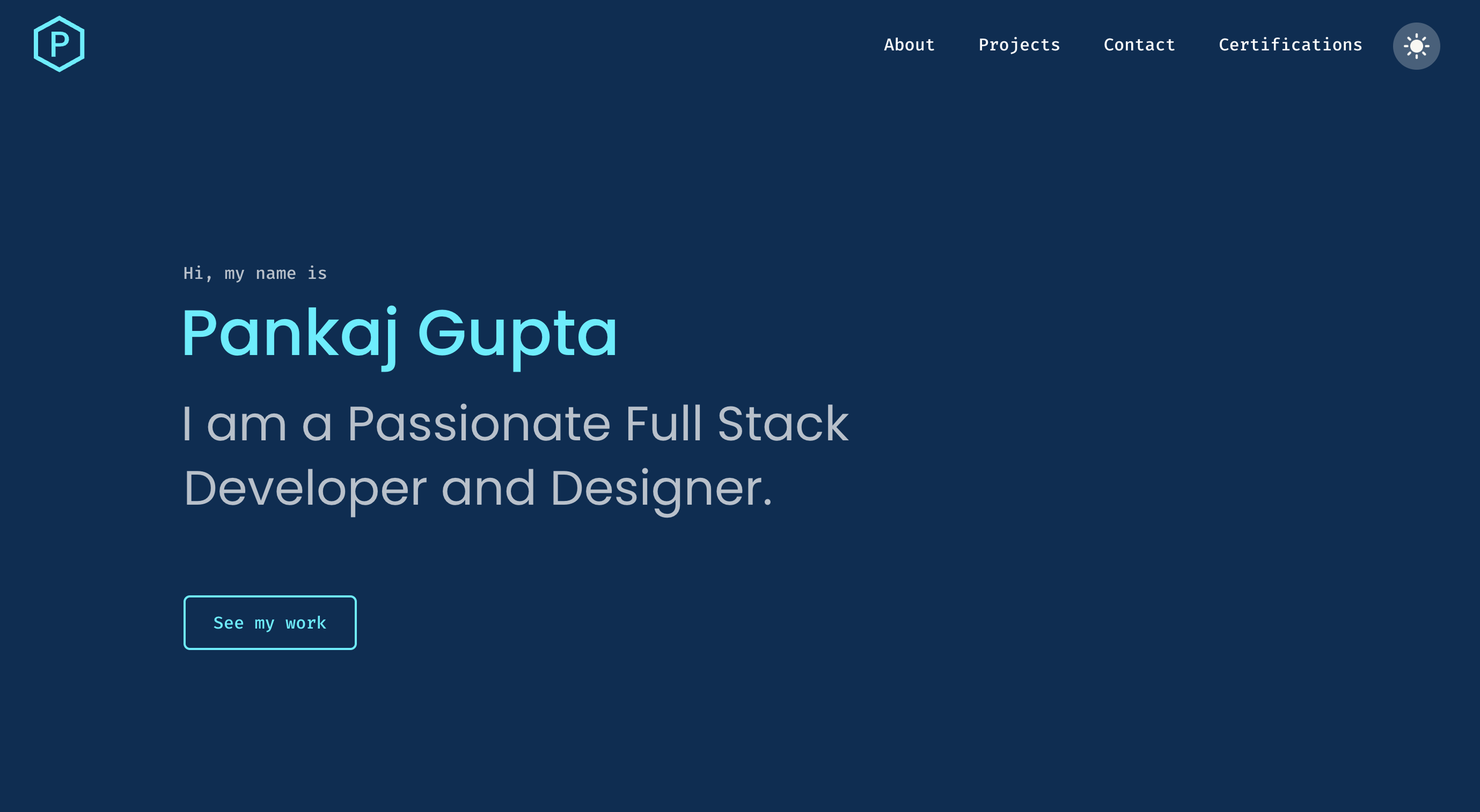 Pankaj Gupta - Full Stack Developer